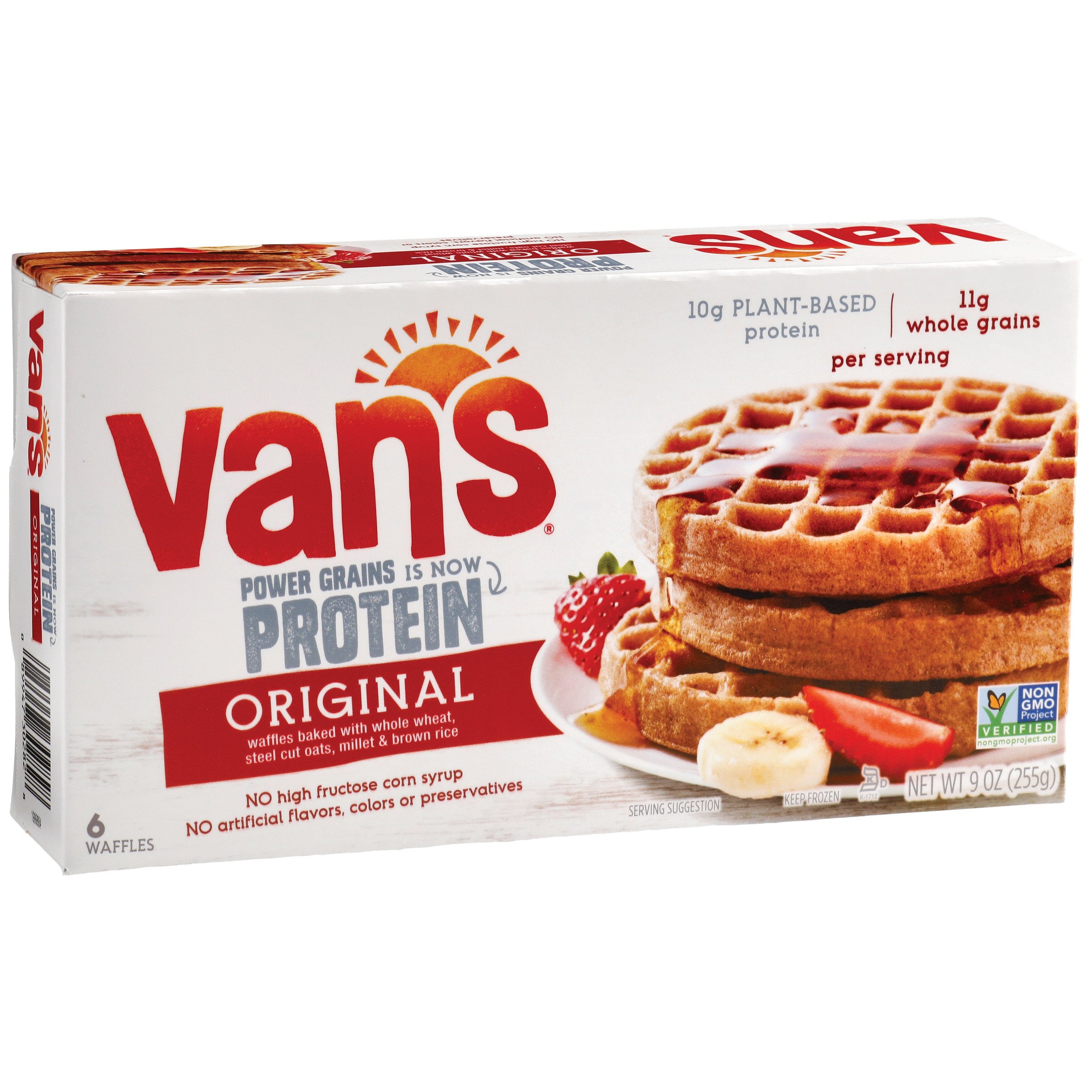 van's power grains waffles