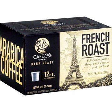 CAFE Olé by H-E-B Dark Roast French Roast Coffee Single Serve Cups