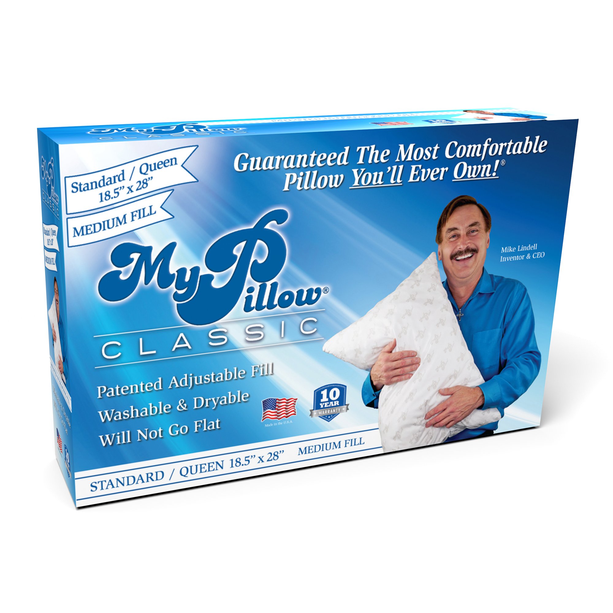 Mypillow Classic PillowMedium Support Shop Pillows at HEB