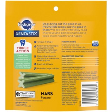 Pedigree Dentastix Dental Care Treats Toy & Small Breed - Fresh Flavor