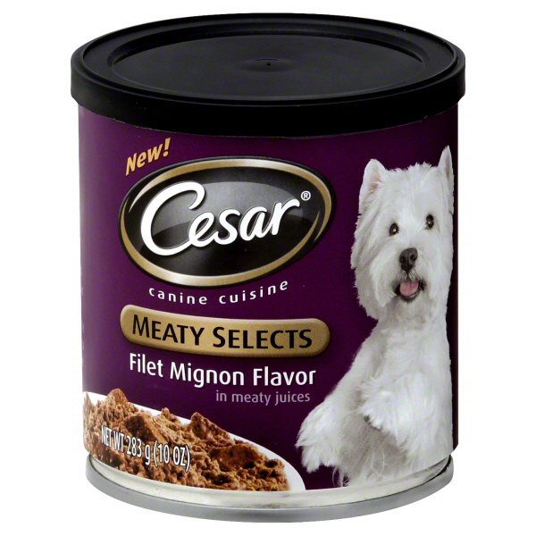 Cesar filet mignon dog food review sale