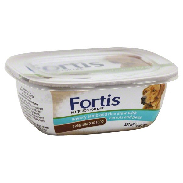 Fortis Savory Lamb & Rice Stew with Carrots & Peas Dog Food Shop Food