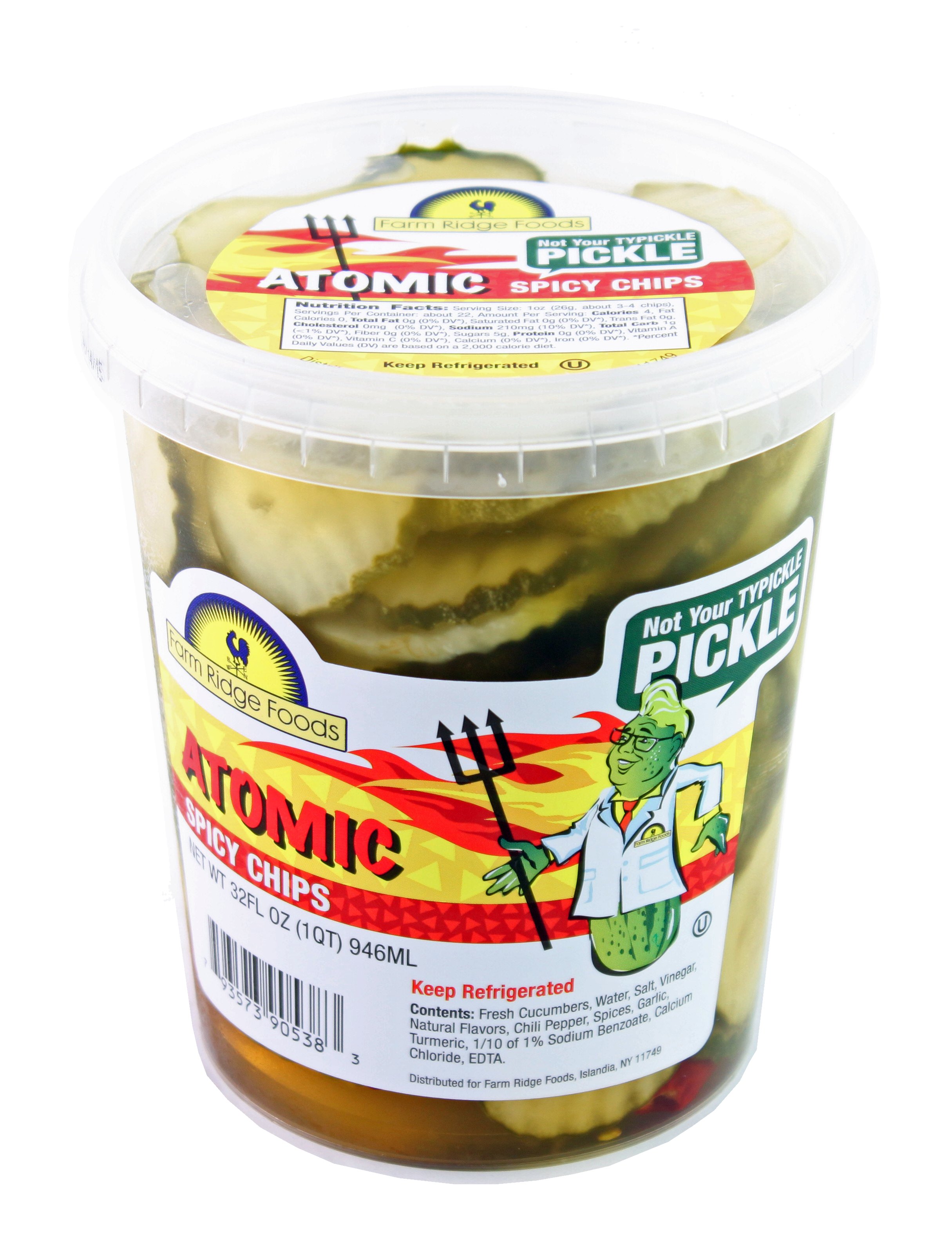 Farm Ridge Foods Atomic Spicy Chips Shop Pickles & cucumber at HEB