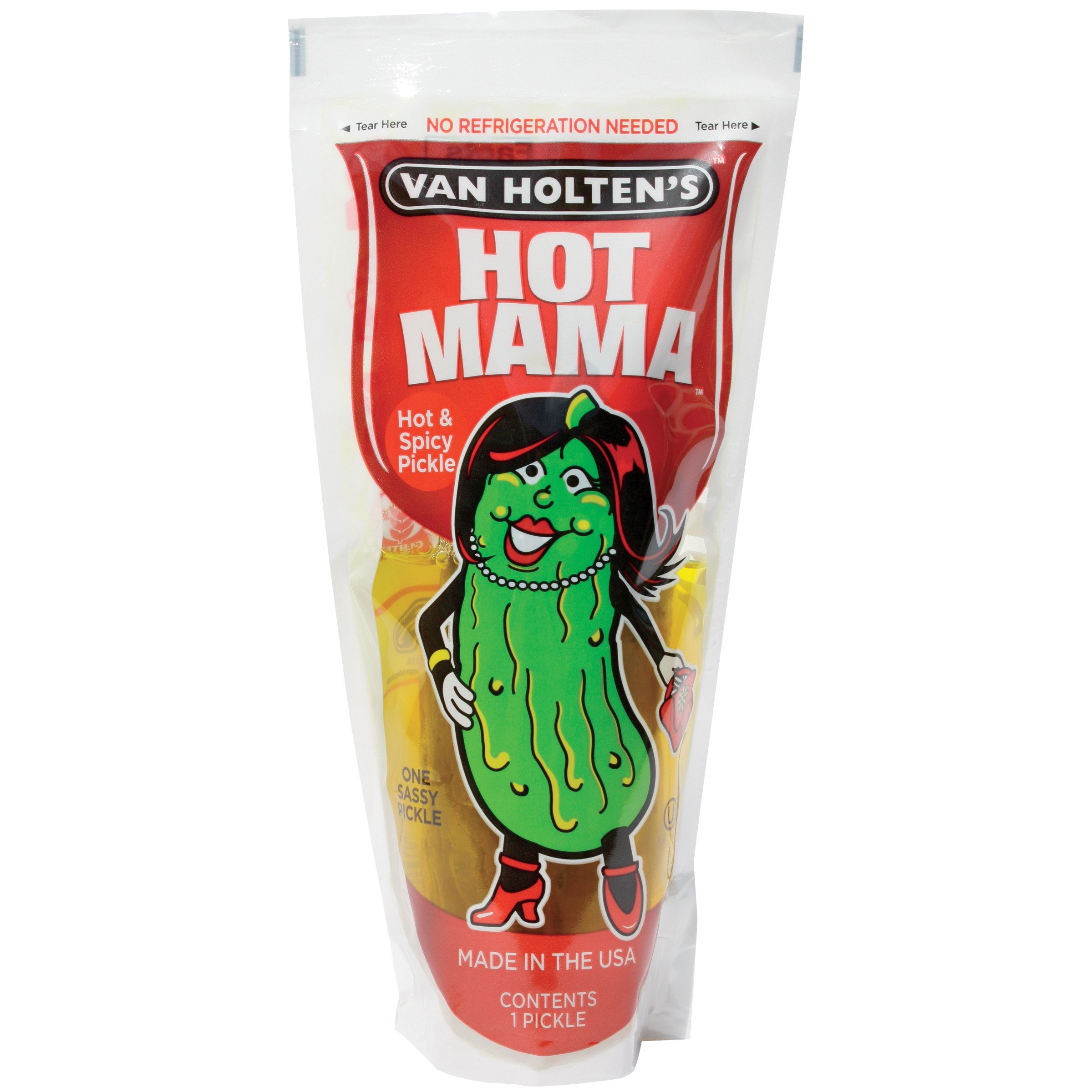 Bliv overrasket forslag af Van Holten's Hot Mama Hot & Spicy Pickle - Shop Canned & Dried Food at H-E-B