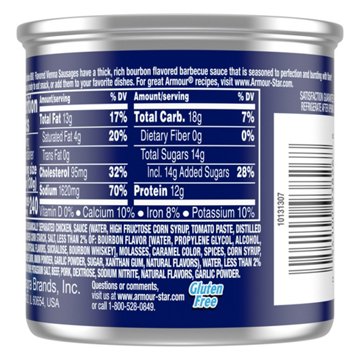 Armour Burbon Barbecue Vienna Canned Sausage, 4.6 oz