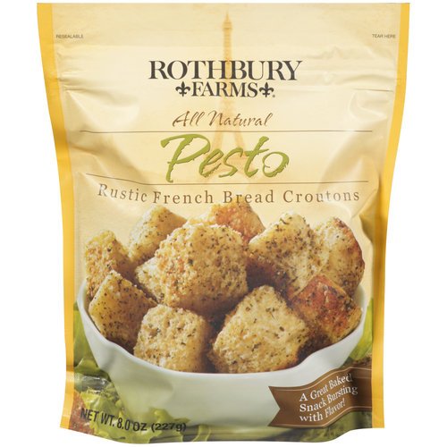 Rothbury Farms Pesto Rustic French Bread Croutons Shop Salad Toppings