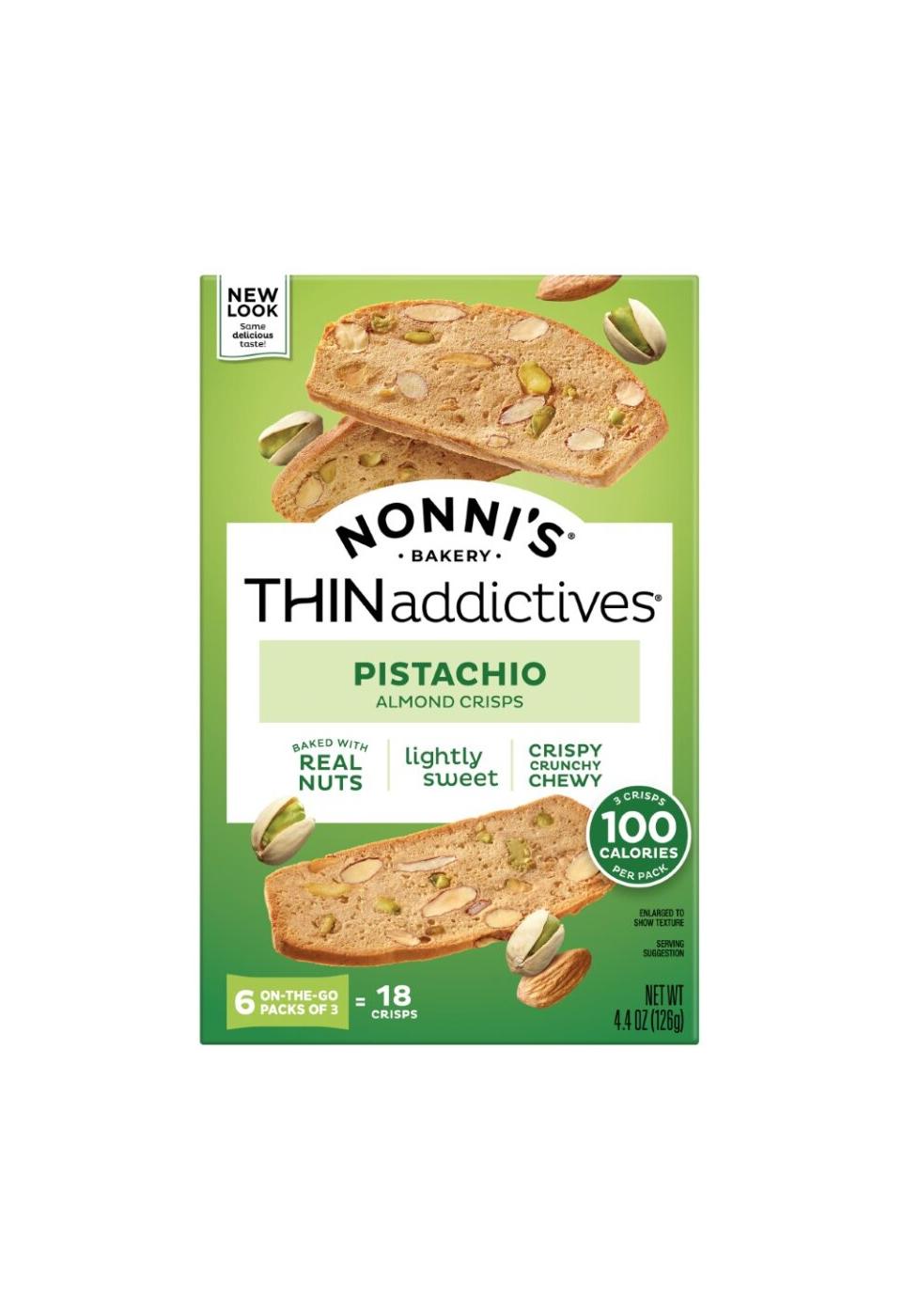 Nonni's Thin Addictives Pistachio Almond Crisps; image 1 of 3