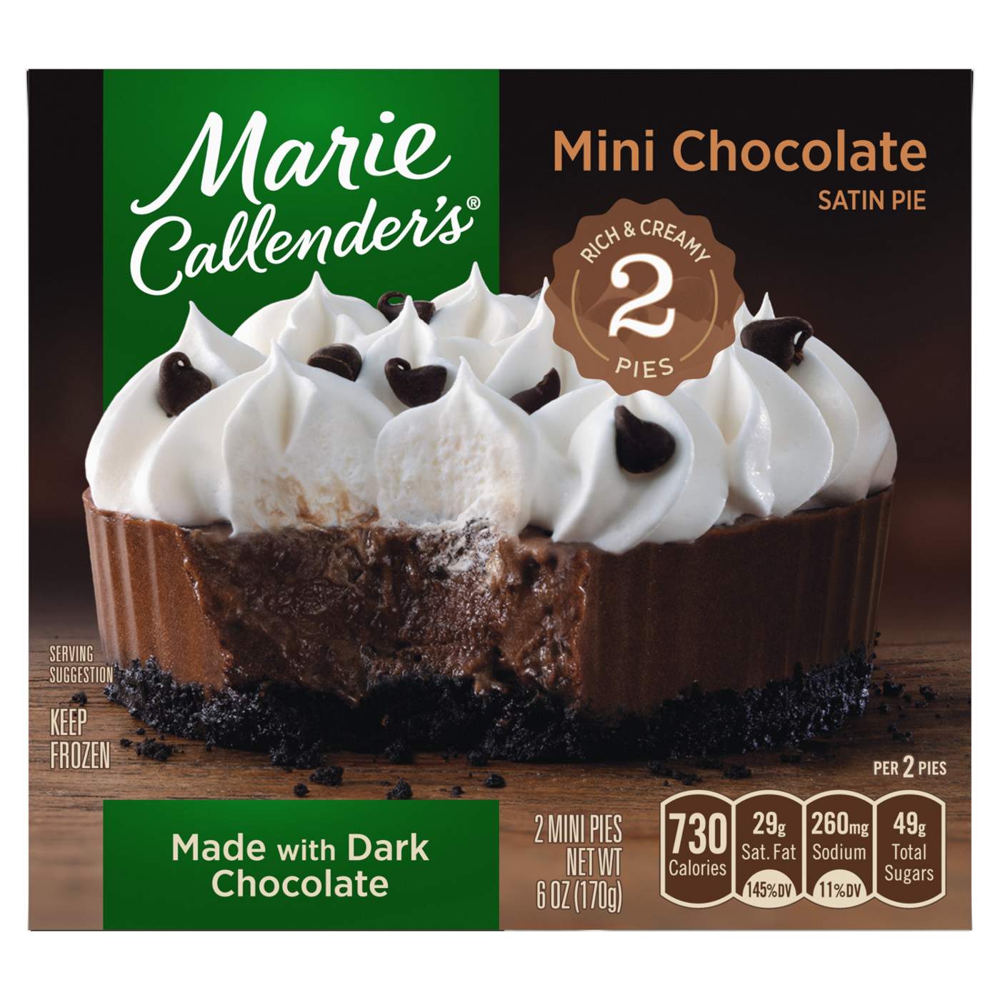 Marie Callender's Chocolate Satin Mini Pies; image 2 of 7