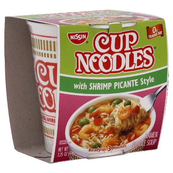 Nissin Cup Noodles with Shrimp Picante Style Ramen Noodle Soup Shop Soups & chili at HEB
