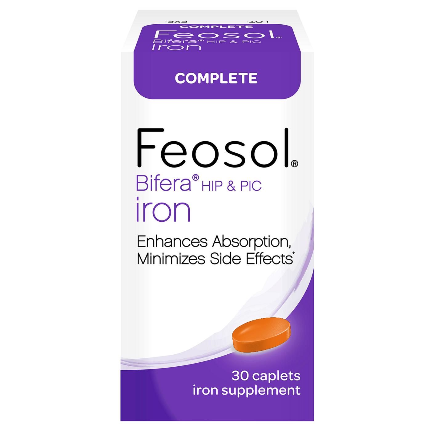 Feosol Complete Bifera Iron Caplets; image 1 of 8