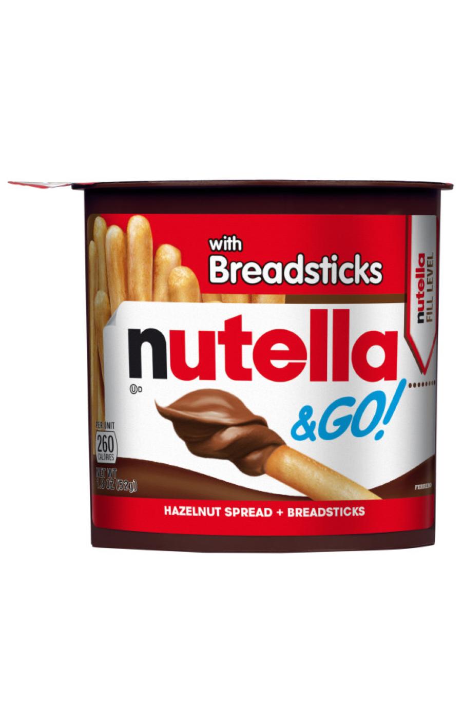 Nutella & Go! Chocolate Hazelnut Spread with Breadsticks - Shop Peanut  Butter at H-E-B