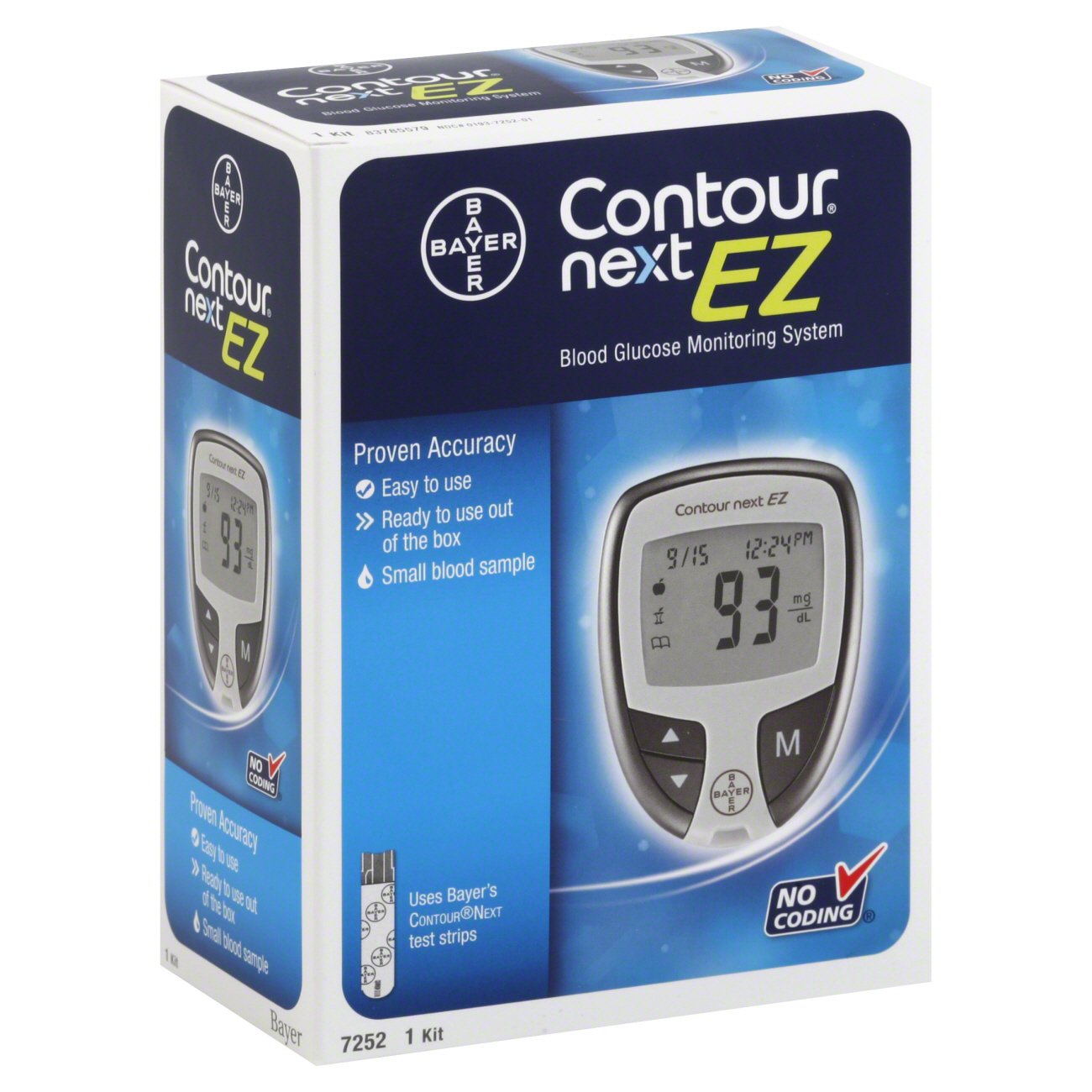 Bayer Contour Next Ez Blood Glucose Monitoring System Shop Glucose