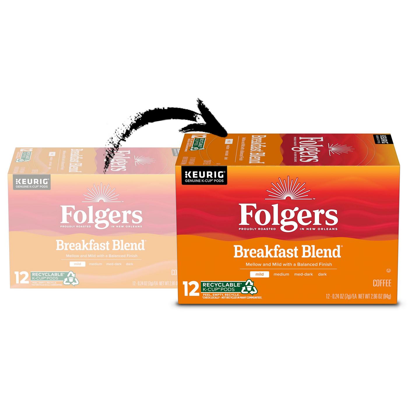 Folgers Morning Cafe Light Roast Single Serve Coffee K Cups; image 2 of 6