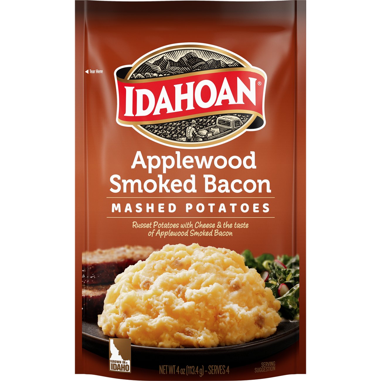 Idahoan Applewood Smoked Bacon Mashed Potatoes Shop Pantry meals at HEB