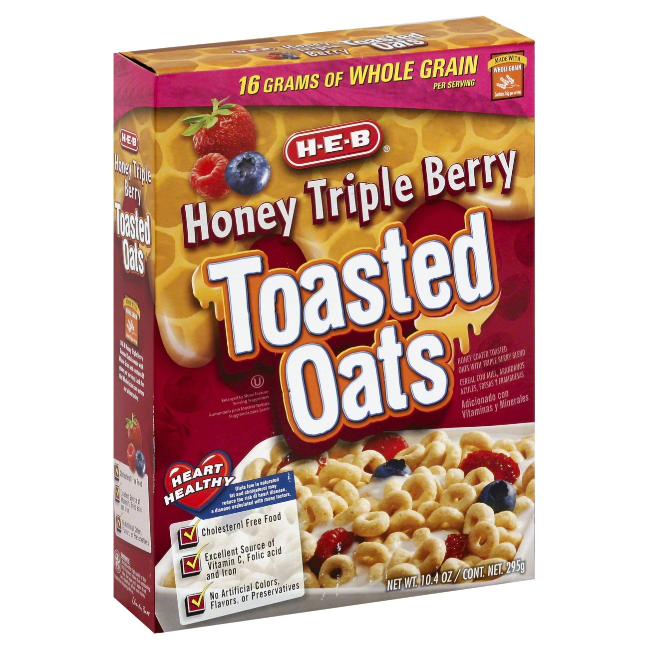 H-E-B Honey Triple Berry Toasted Oats - Shop Cereal At H-E-B