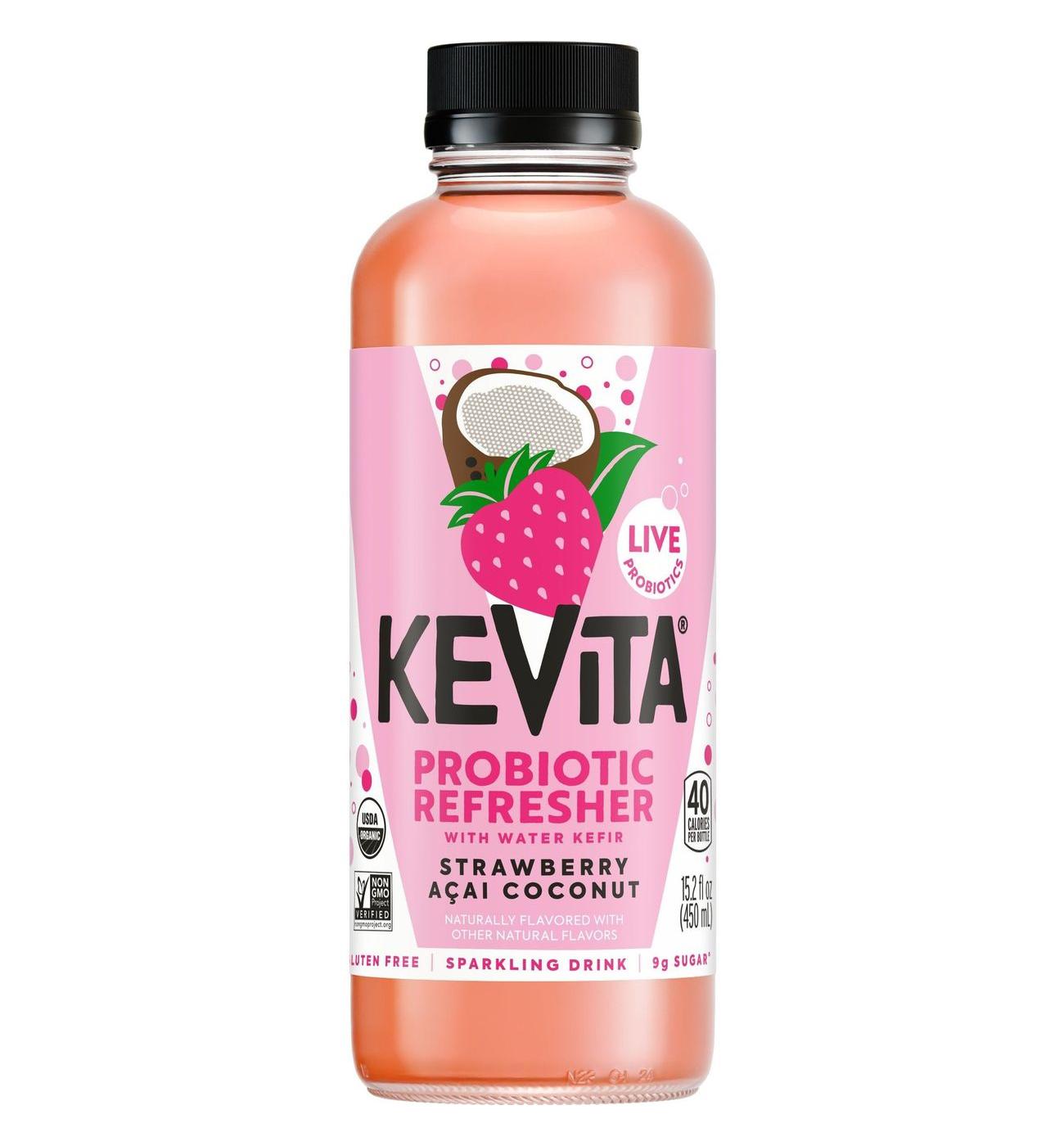 KeVita Strawberry Acai Coconut Sparkling Probiotic Drink - Shop