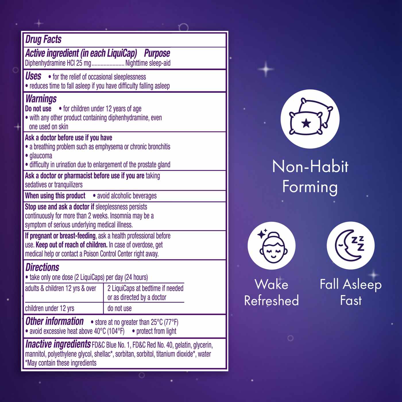 Vicks ZzzQuil Liquicap Nighttime Sleep Aid; image 4 of 10