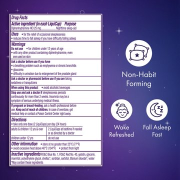 Vicks ZzzQuil Liquicap Nighttime Sleep Aid, 24 ct