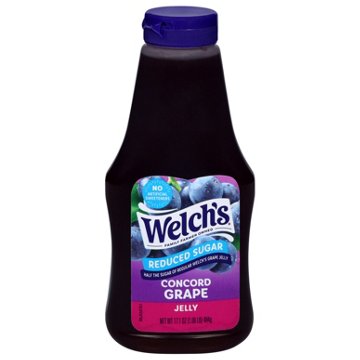 Welch's Reduced Sugar Concord Grape Jelly, 17.1 oz