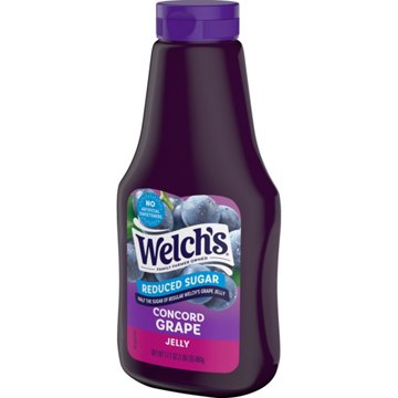 Welch's Reduced Sugar Concord Grape Jelly, 17.1 oz