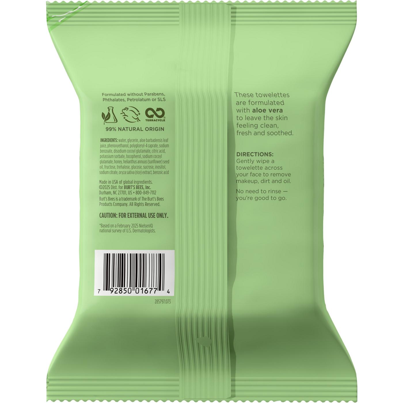 Burt's Bees Soothing Facial Towelettes - Fragrance Free; image 3 of 13