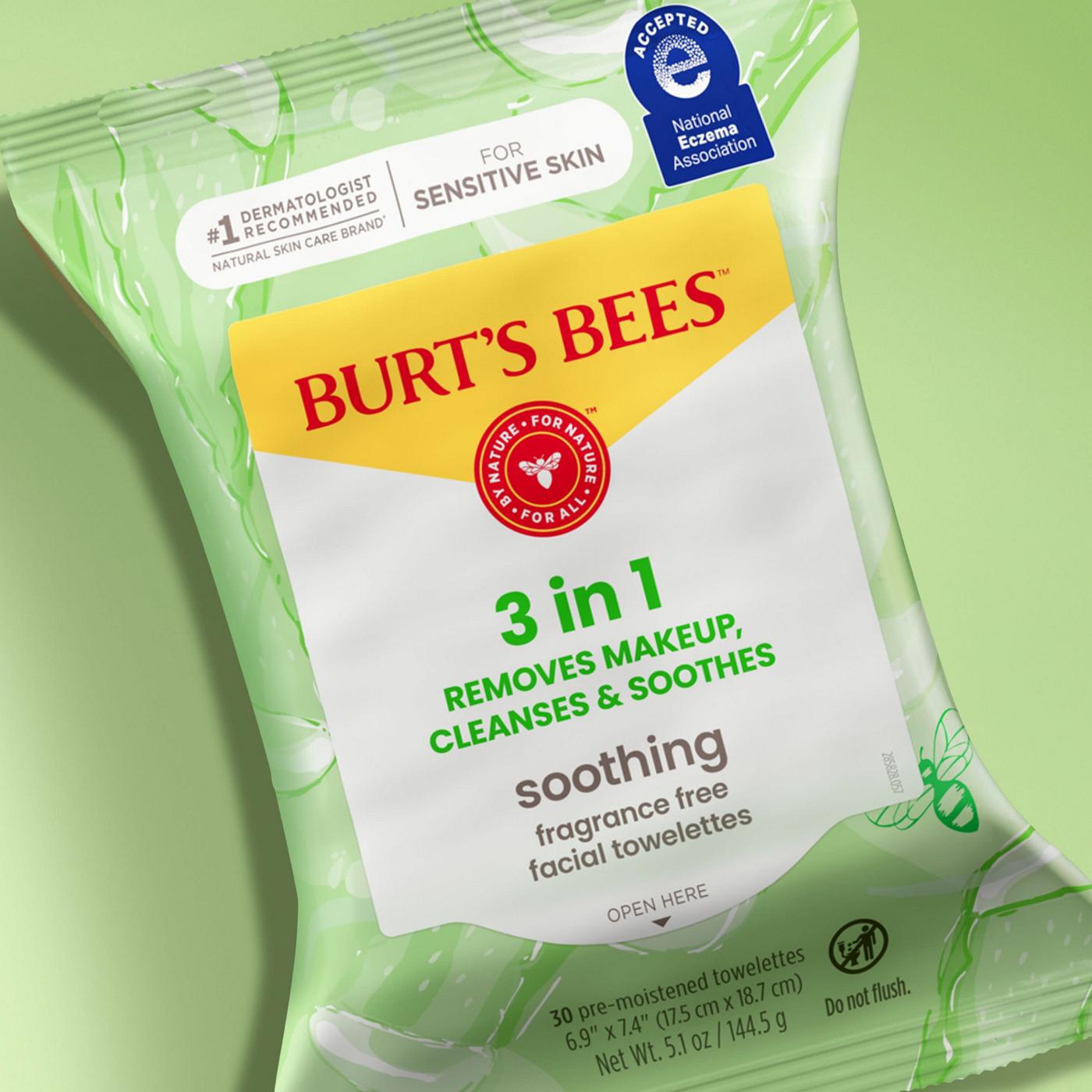 Burt's Bees Soothing Facial Towelettes - Fragrance Free; image 7 of 13