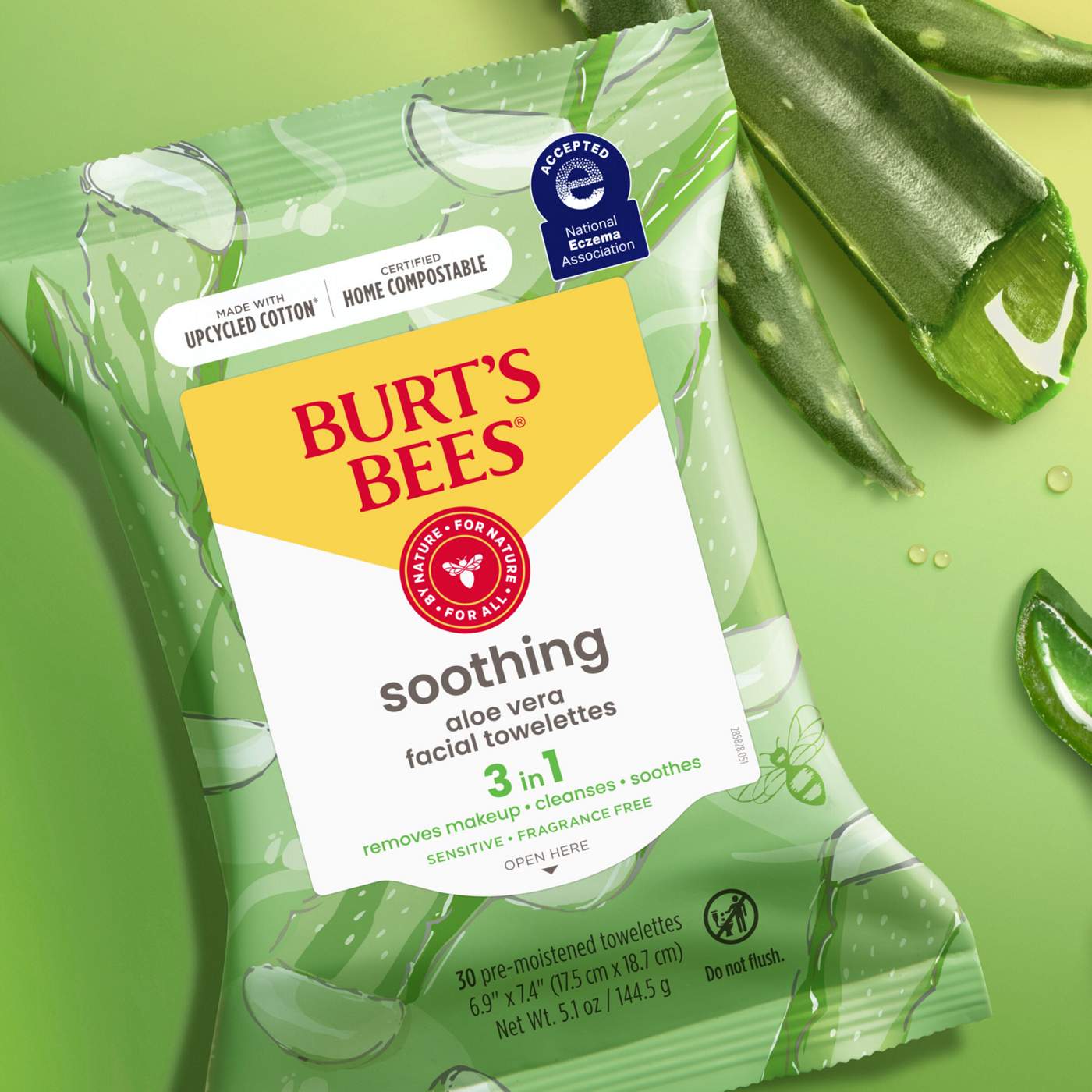 Burt's Bees Soothing Facial Towelettes - Aloe Vera; image 10 of 13