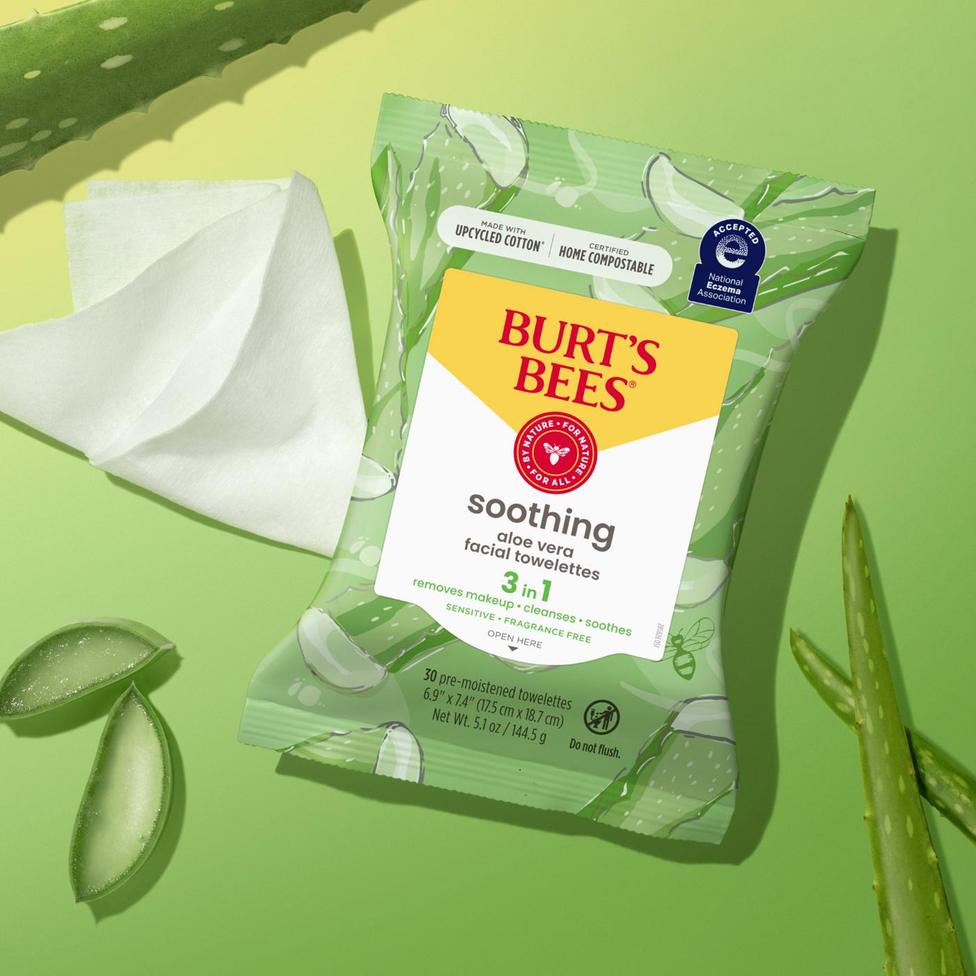 Burt's Bees Soothing Facial Towelettes - Aloe Vera; image 13 of 13