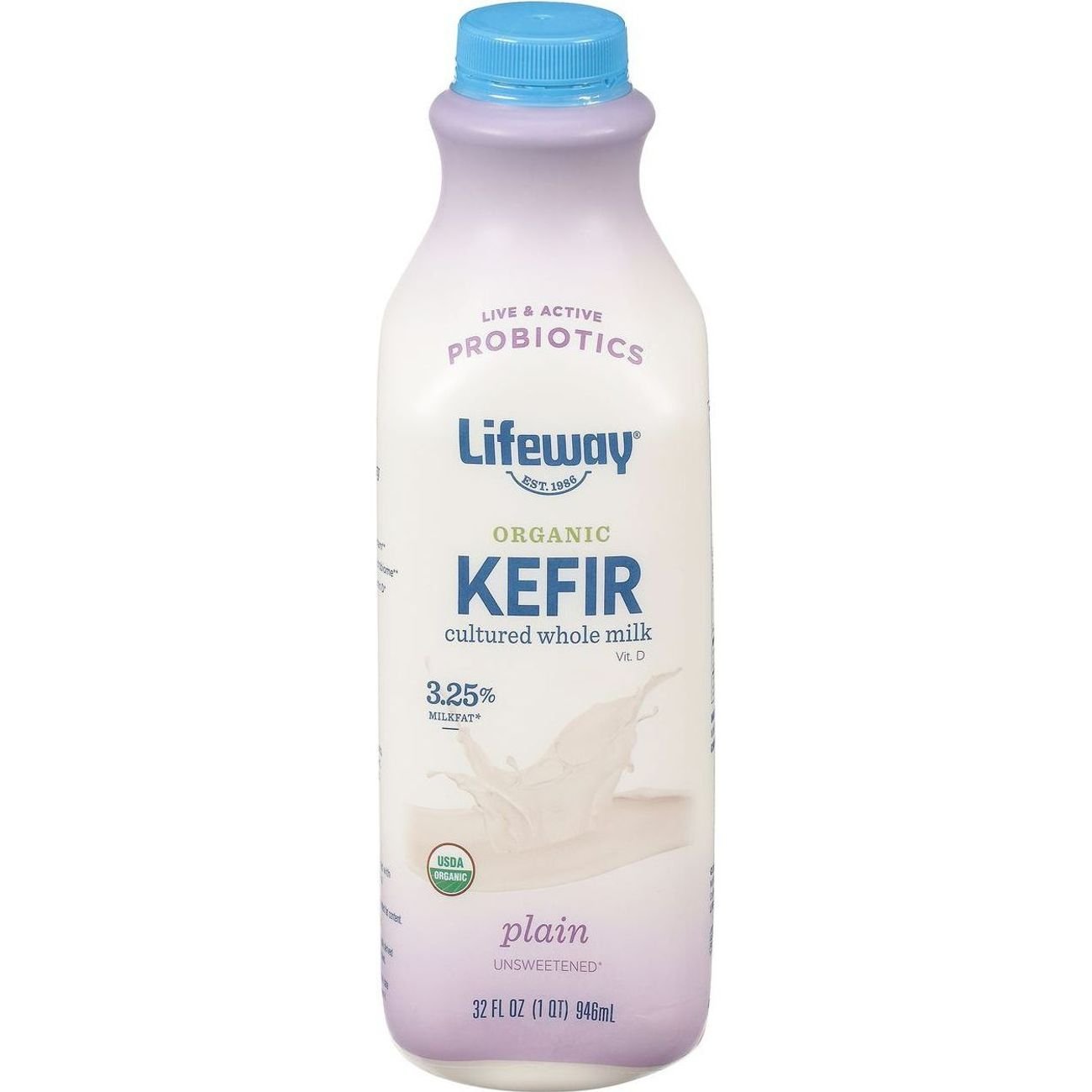 Lifeway Organic Kefir Plain Unsweetened Whole Milk Shop Yogurt at HEB