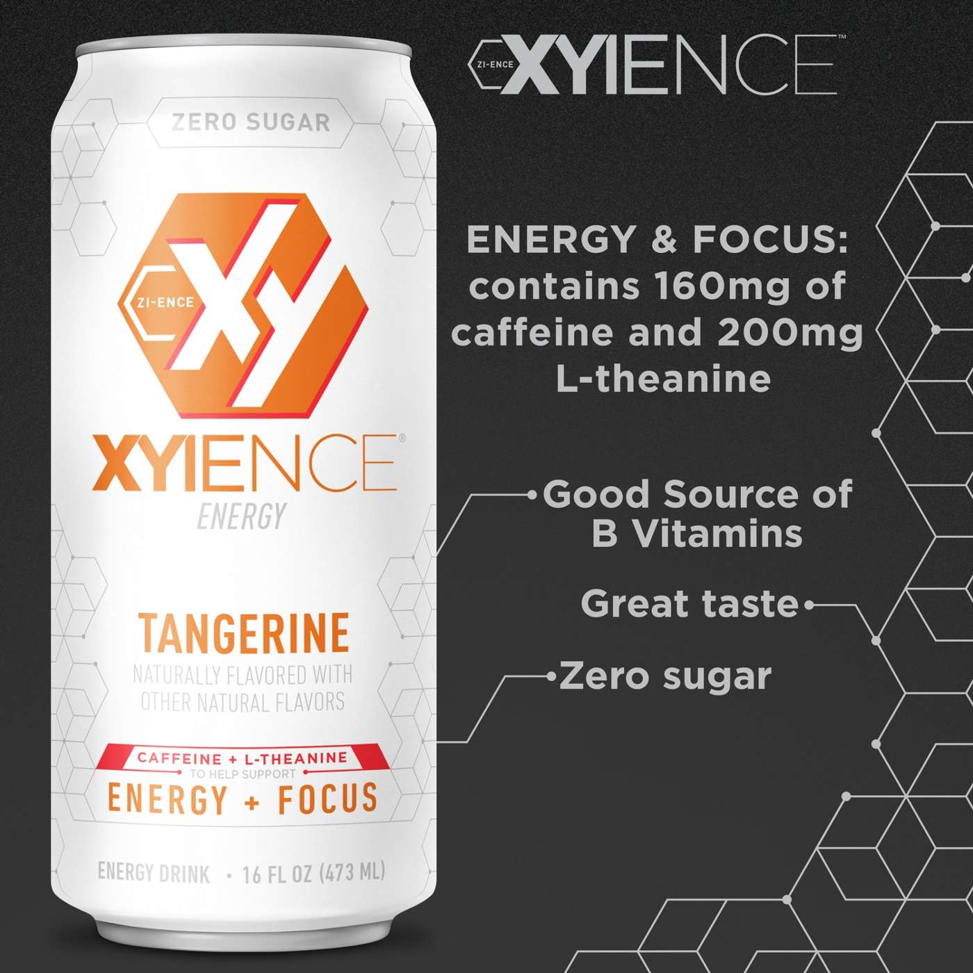 XYIENCE Zero Sugar Energy Drink - Tangerine; image 3 of 6