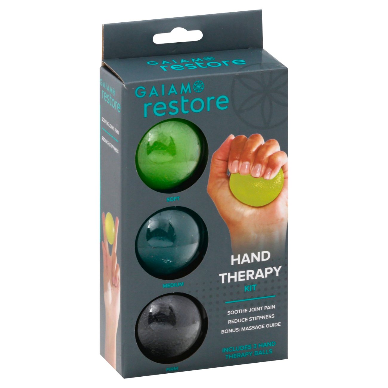 Gaiam Restore Hand Therapy Exercise Ball Kit Shop Patio & Outdoor at