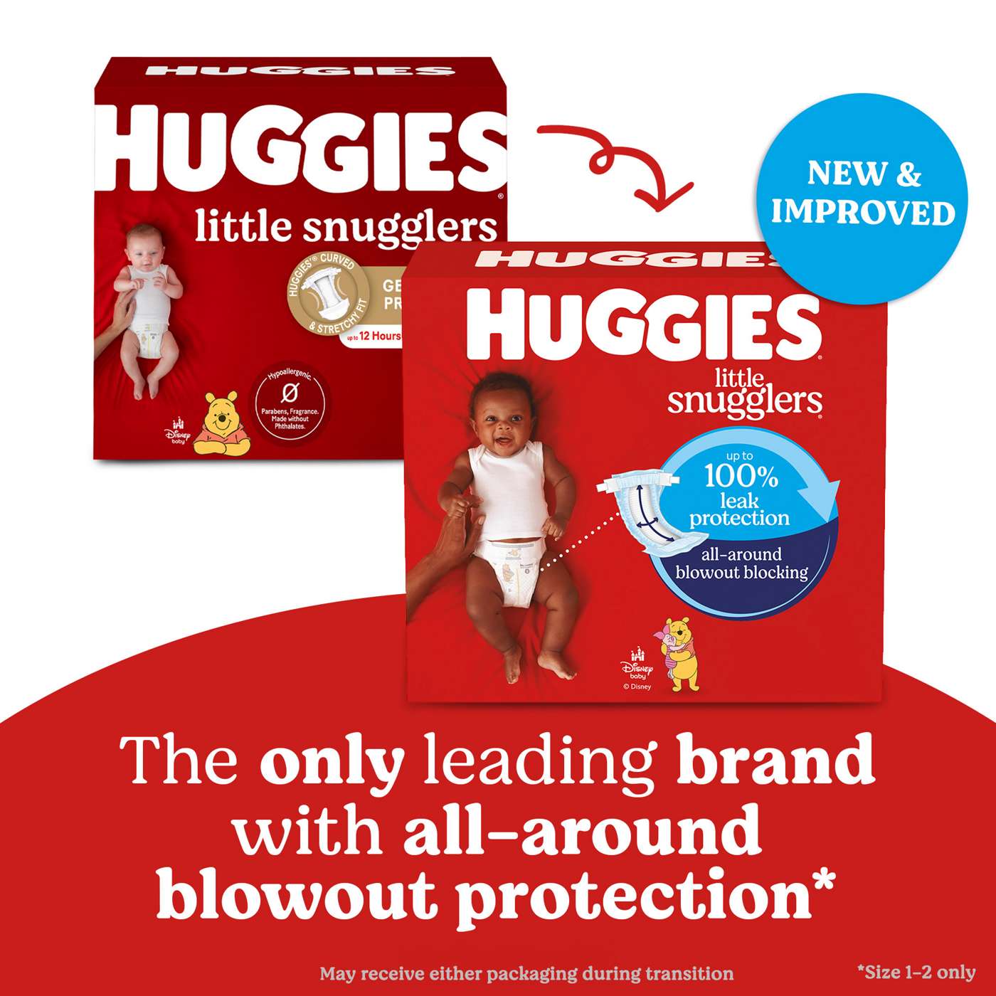 Huggies Little Snugglers Baby Diapers - Size 1 - Shop Diapers at H-E-B