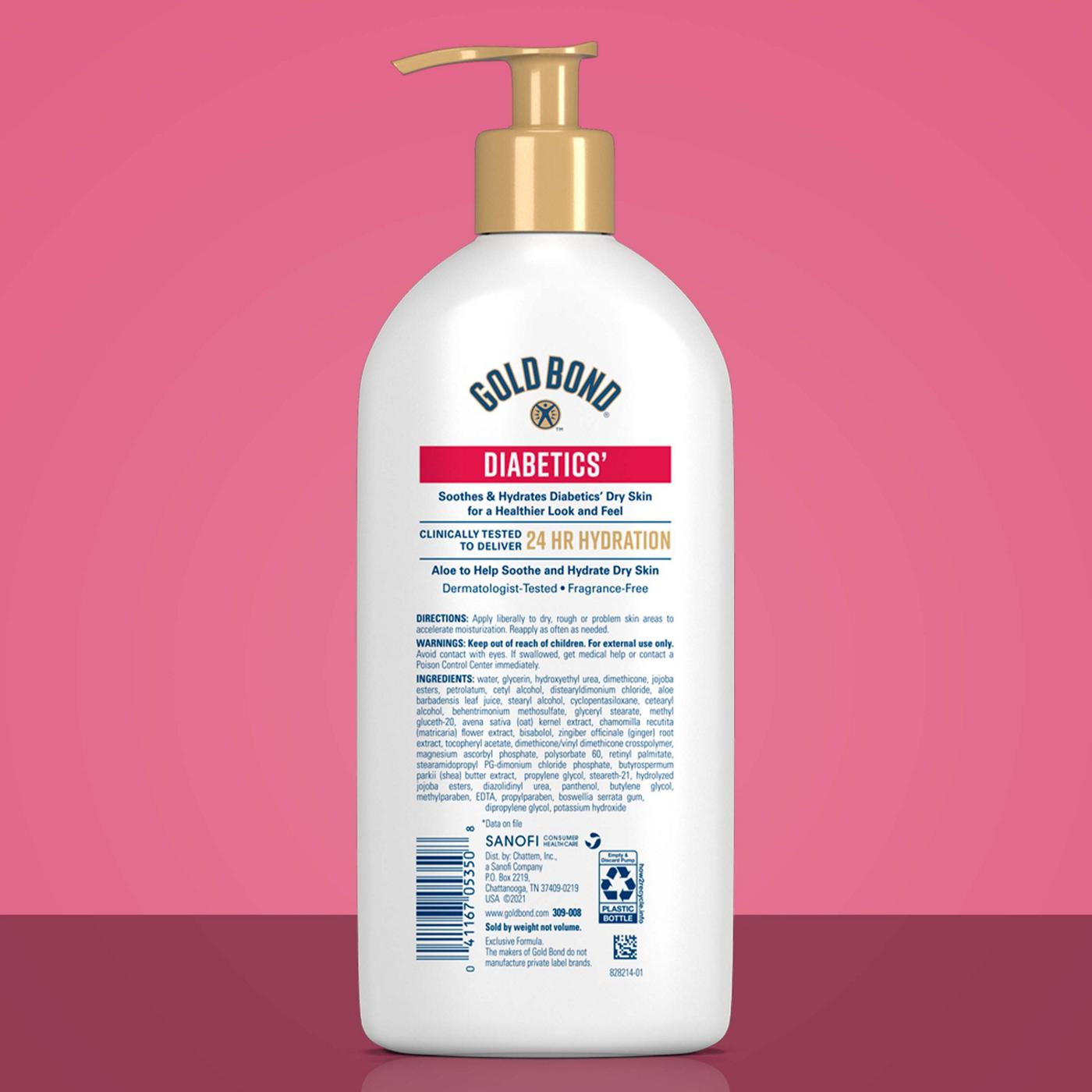 Gold Bond Diabetics' Dry Skin Relief Body Lotion, With Aloe to Moisturize & Soothe; image 2 of 3
