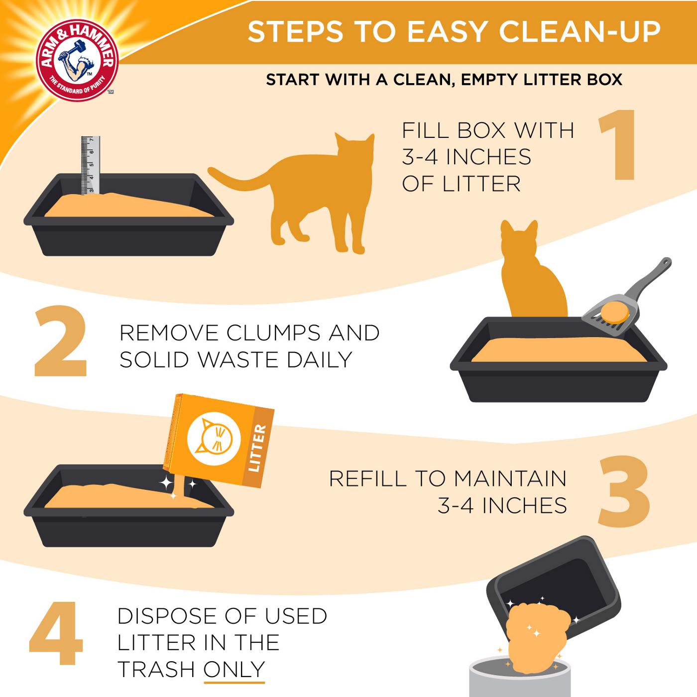 Arm & Hammer Double Duty Advanced Odor Control Clumping Litter; image 3 of 3