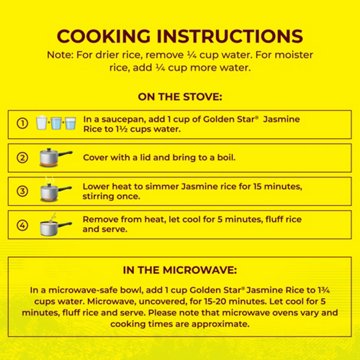 Golden Star Jasmine Rice, 2 lbs