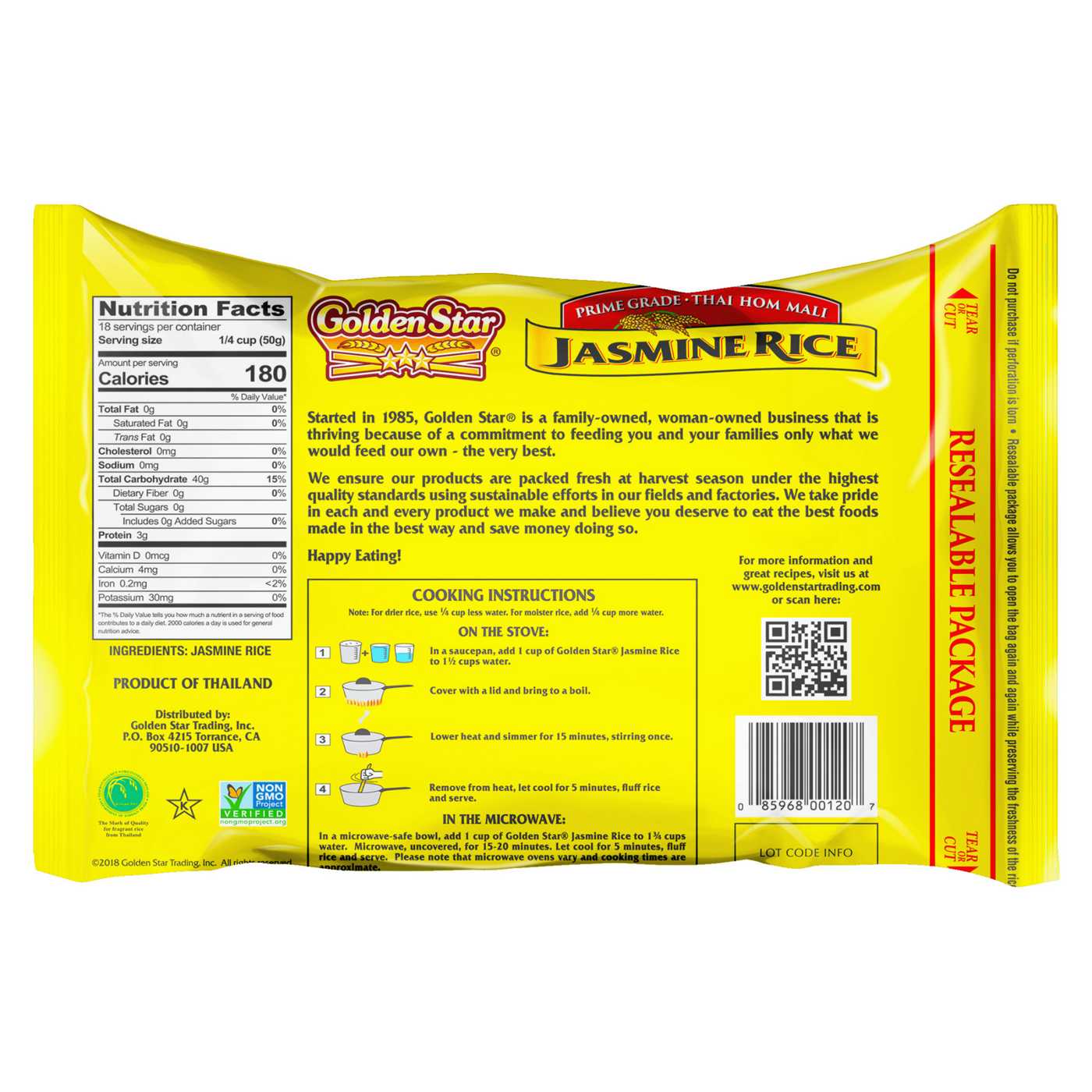 Golden Star Jasmine Rice; image 6 of 6