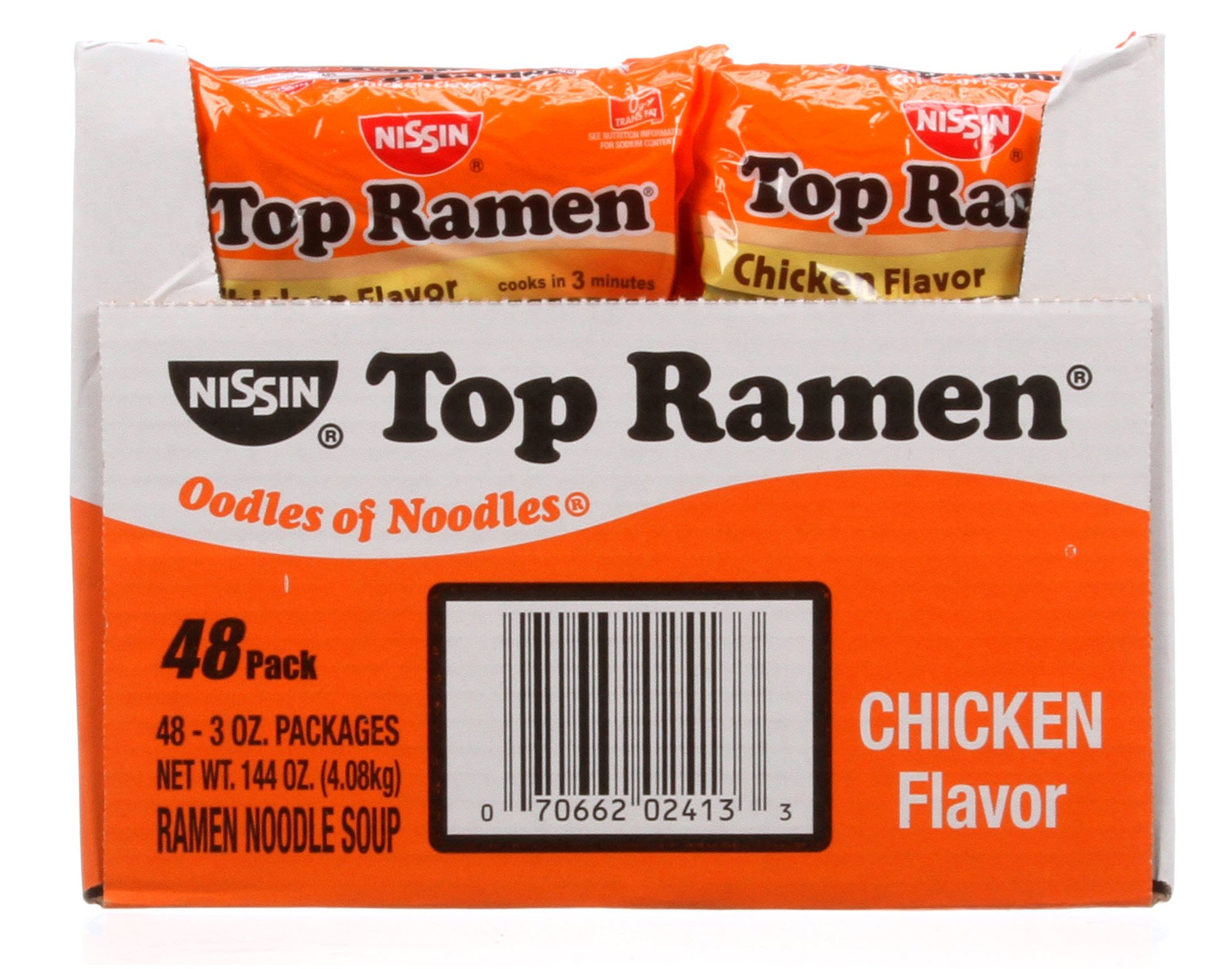 Nissin Top Ramen Chicken Flavor Noodle Soup, 48 pk./3 oz.