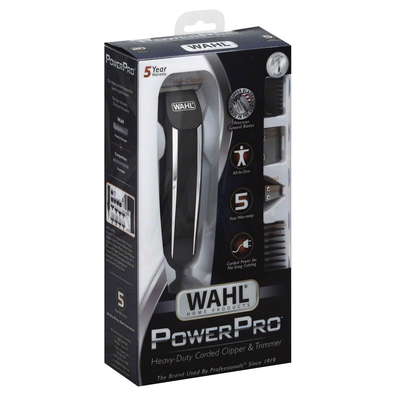 wahl clippers package