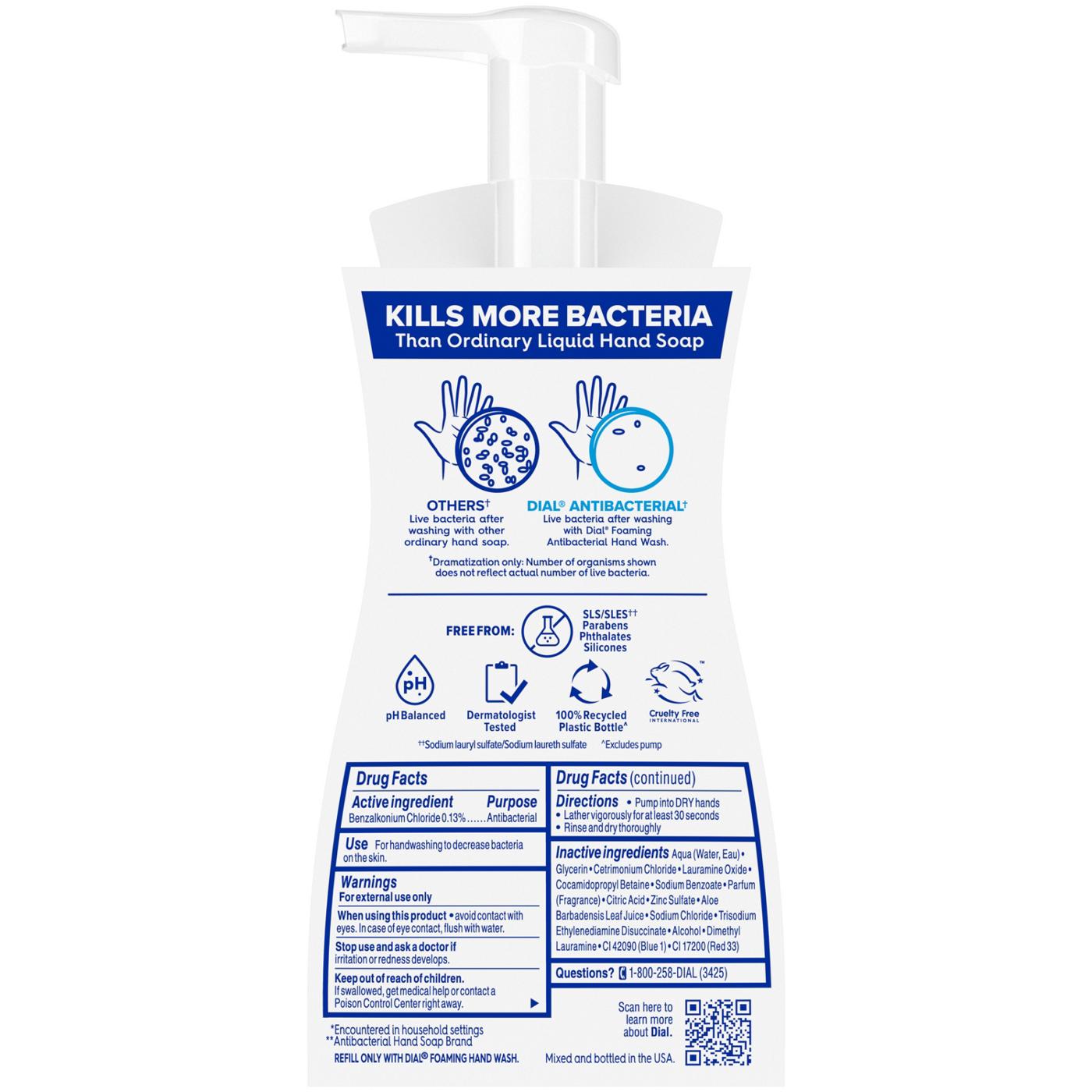 Dial Antibacterial Foaming Hand Soap - Spring Water; image 2 of 3