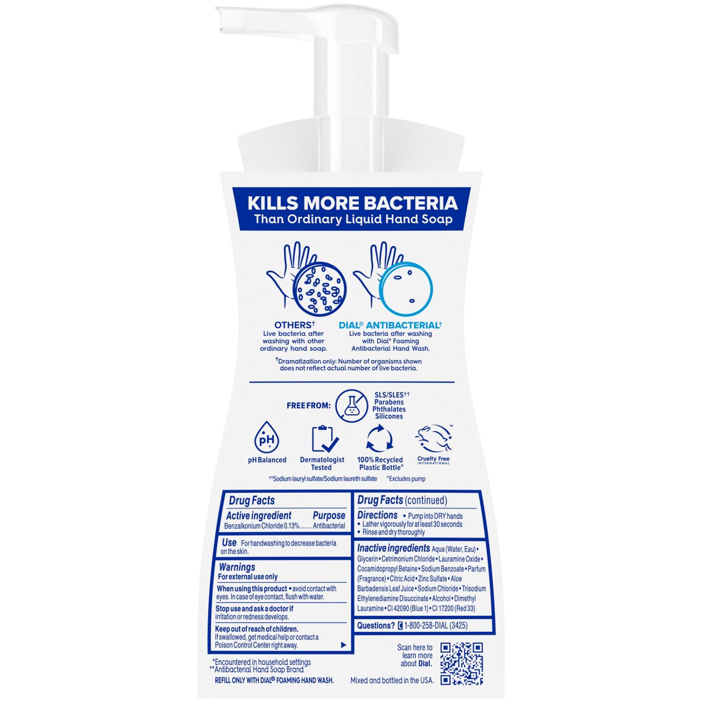 Dial Antibacterial Foaming Hand Soap - Spring Water; image 3 of 3