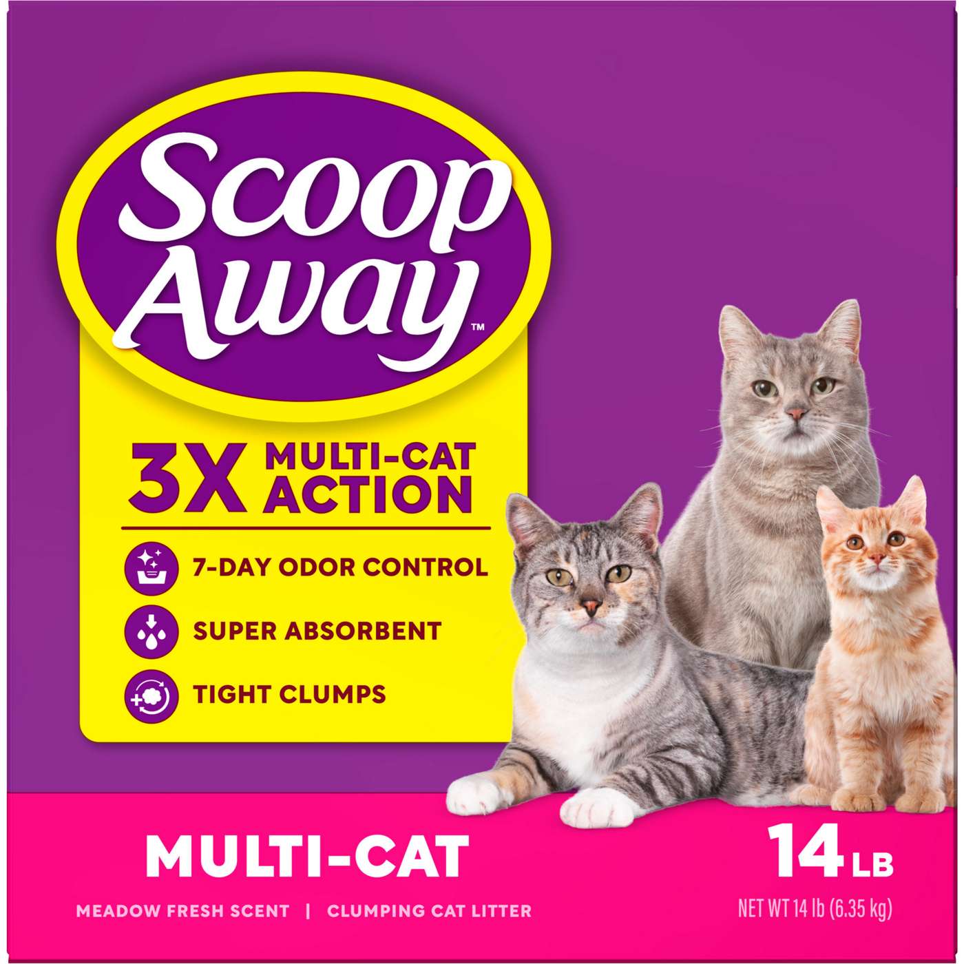 Scoop Away Multi-Cat Clumping Cat Litter - Meadow Fresh Scent; image 15 of 18