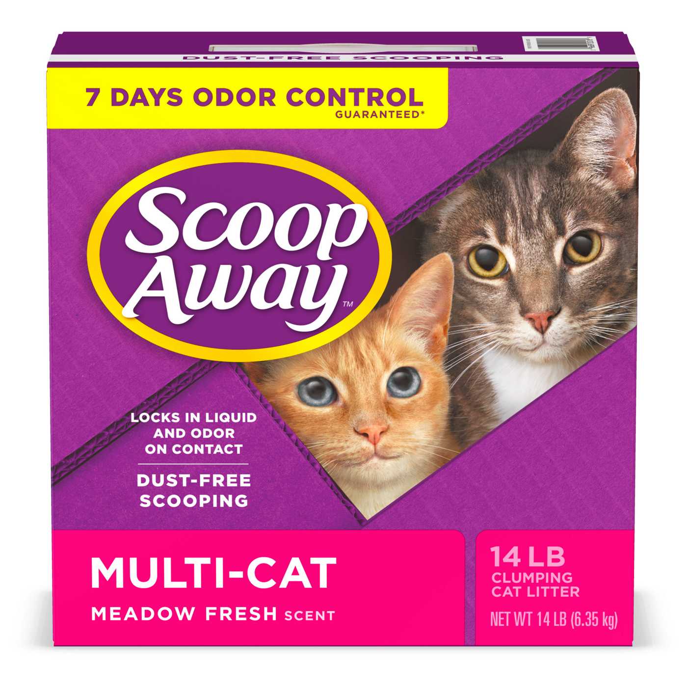 Scoop Away Multi-Cat Clumping Cat Litter, Meadow Fresh Scent; image 2 of 7