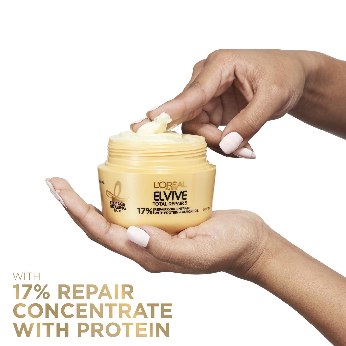 L'Oréal Paris Elvive  Total Repair 5 Damage Erasing Balm Rinse-Out Treatment; image 4 of 8