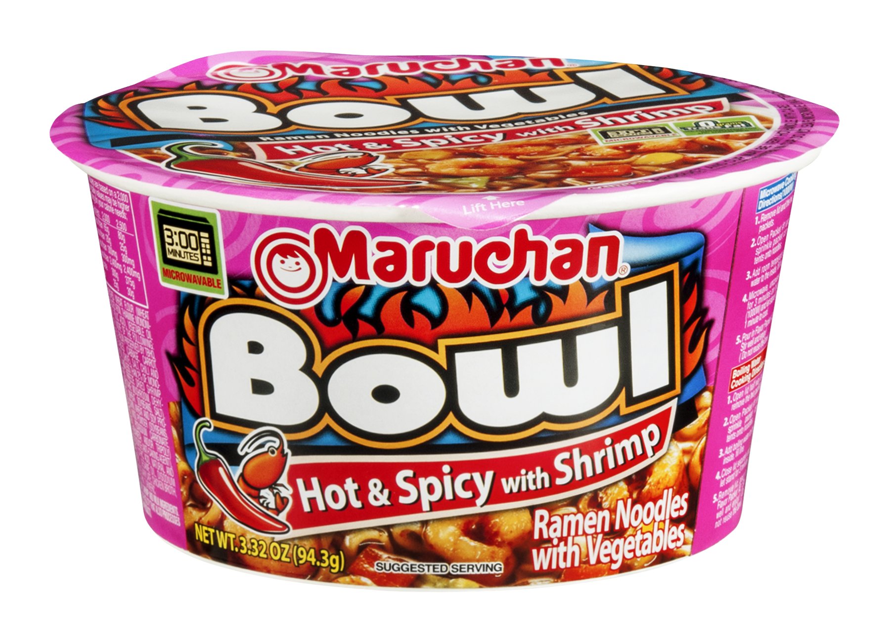 Maruchan Instant Bowl Hot and Spicy Shrimp Flavor - Shop Soups & Chili