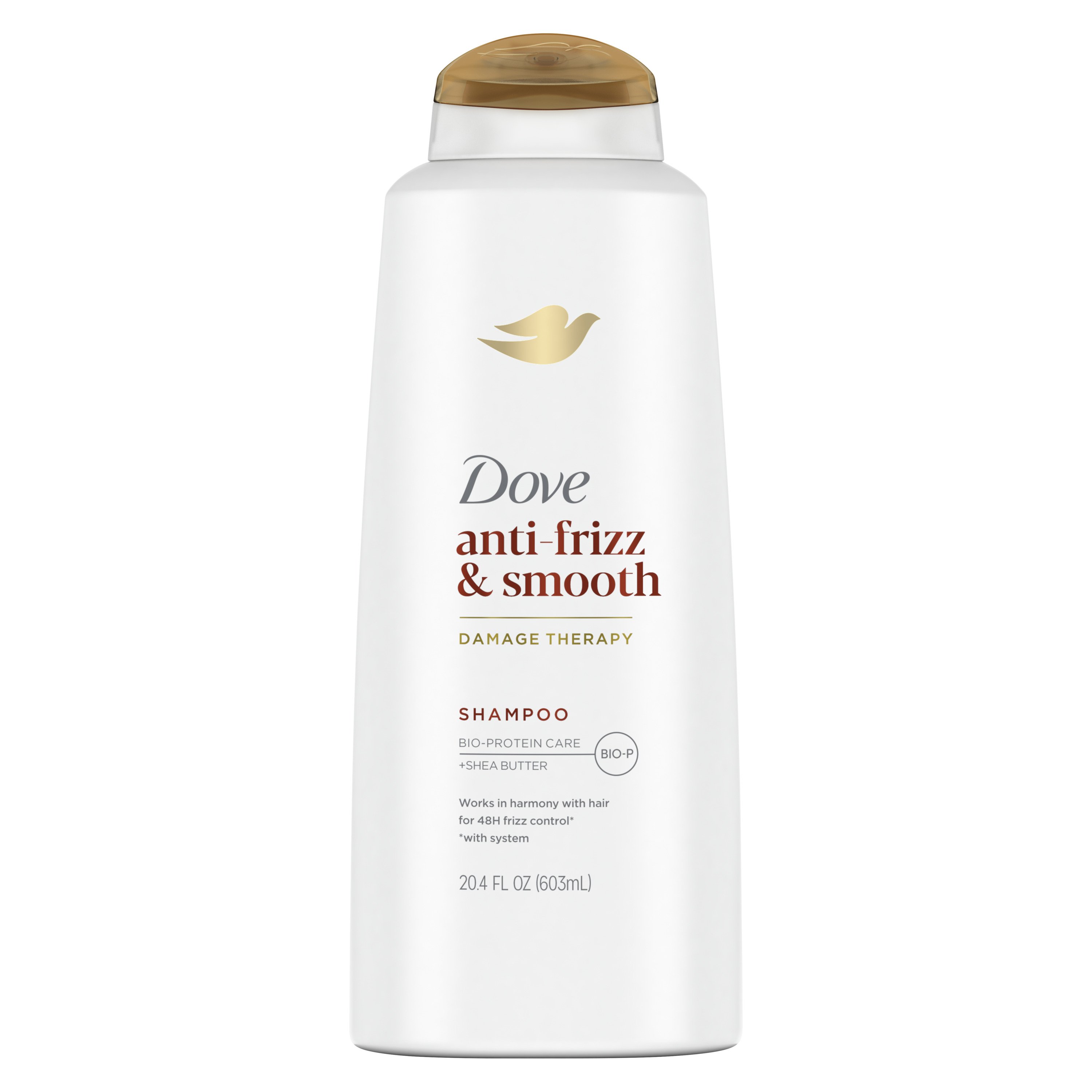 Two containers Dove Nourishing Oil Care Hair shampoo and