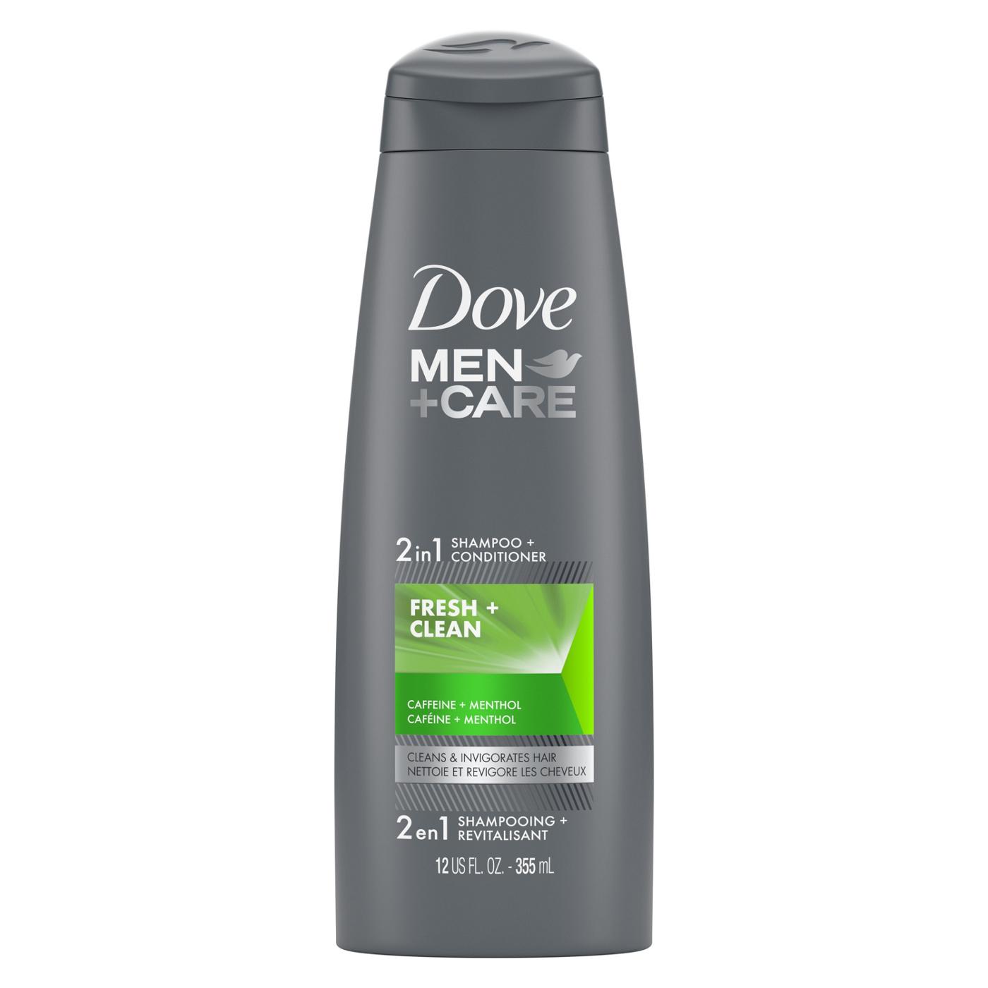 Dove Men+Care 2 in 1 Shampoo + Conditioner - Fresh + Clean; image 1 of 6