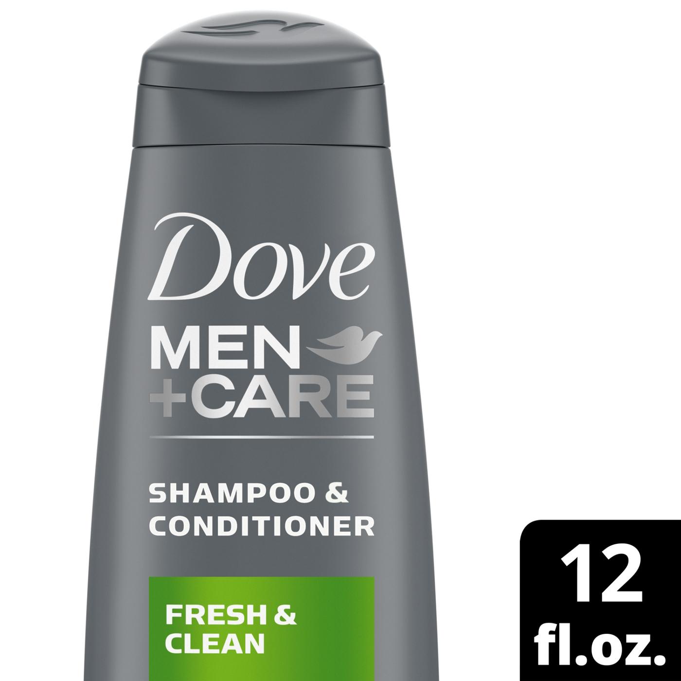 Dove Men+Care 2 in 1 Shampoo + Conditioner - Fresh + Clean; image 2 of 6