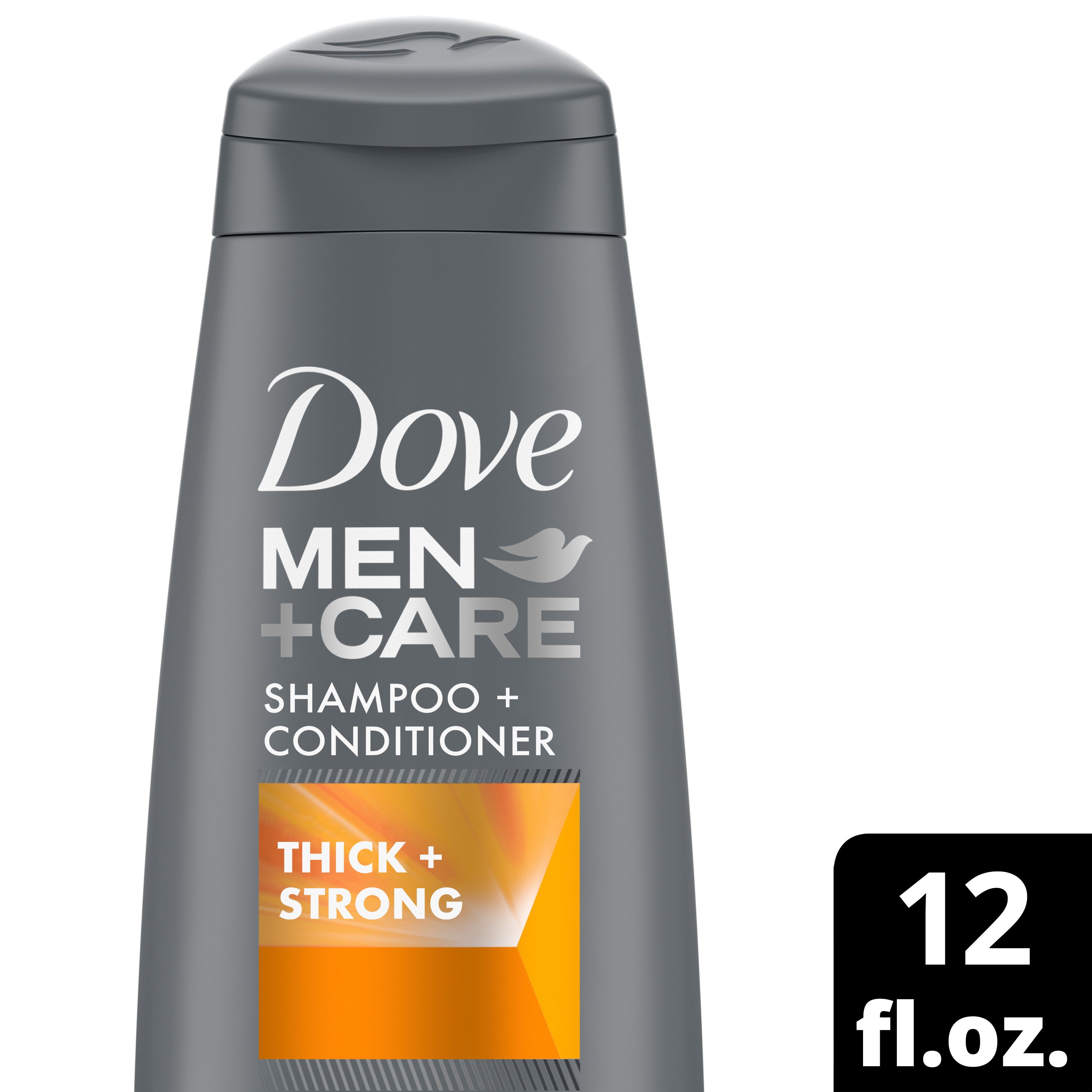 Dove Men+Care 2-in-1 Shampoo & Conditioner – Für Starkes, Dichtes Haar, 4 X 25,4 Oz (Packung)