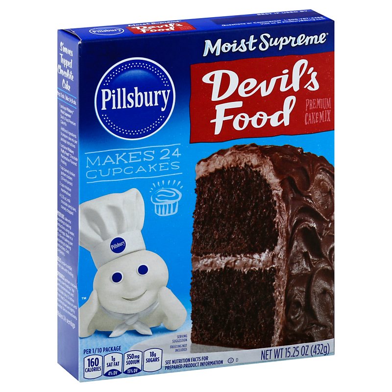 Pillsbury Moist Supreme Devil S Food Premium Cake Mix Shop Baking