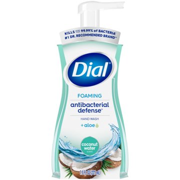 Dial Antibacterial Foaming Hand Wash - Coconut Water, 7.5  oz